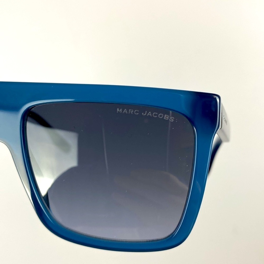 Marc Jacobs Sunglasses Full Rim Blue Rectangular Frame - Picture 7 of 13